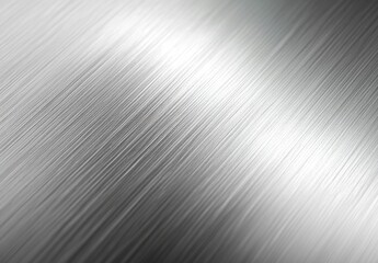 Poster - Smooth Brushed Metal Surface with Subtle Light Reflections Ideal for Industrial Backgrounds and Minimalist Designs