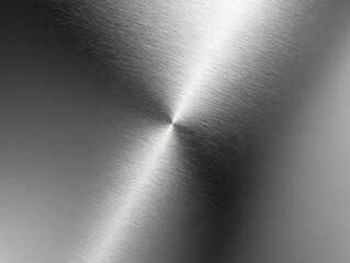 Poster - Smooth Brushed Silver Metal Surface with Subtle Reflection and Light Play Creating an Elegant and Modern Aesthetic Ideal for Backgrounds and Textures