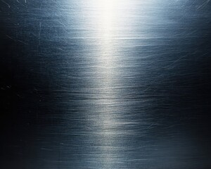 Poster - Smooth metallic surface with subtle brushed texture and gentle light reflections, ideal for backgrounds and abstract designs in various creative projects