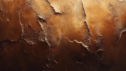 Poster - Textured abstract background showcasing rich golden bronze tones with intricate patterns for artistic and design applications