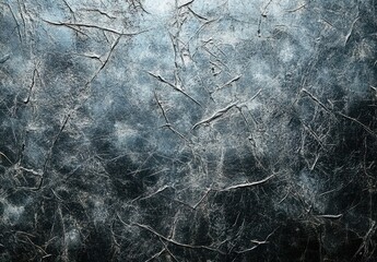 Poster - Textured Abstract Background with Cracks and Scratches in Shades of Blue and Gray, Perfect for Artistic and Design Projects