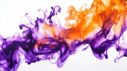 Poster - vivid purple and orange flames, creating a captivating and dramatic visual effect with intense color contrasts