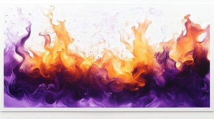 Poster - purple and orange flames, delivering a captivating and dramatic flame effect with vivid colors