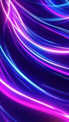 Poster - Vibrant Light Trails in Motion Creating an Abstract Background of Colorful Neon Shades for Dynamic Artistic Designs and Modern Graphic Projects