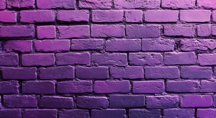 Poster - Vibrant Purple Brick Wall Background with Textured Surface for Creative and Artistic Projects, Perfect for Modern Design and Abstract Concepts