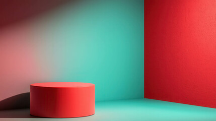 Poster - Stylish Minimalist Background with Bold Colors for Trendy Visuals in Creative Projects