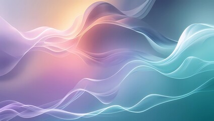 Fototapete - Abstract Gradient Color Blend with Soft Transitions and Luminous Effects for Modern Elegance