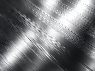 Poster - Abstract brushed metal surface with soft reflective light patterns creating a modern and elegant background for contemporary design projects