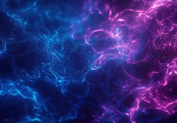Fototapete - Abstract color swirl of blue and pink light waves creating dynamic flow and movement in a vibrant digital background for creative projects and designs