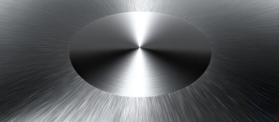 Poster - Abstract Metallic Background with Radiating Texture and Central Circular Element for Modern Design and Creative Projects