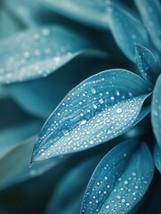 Aufkleber - Enigmatic nature reveals feelings of melancholy through muted blues and grays in a tranquil setting Generative AI