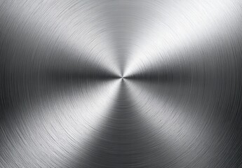 Poster - Brushed Metal Texture Background with Smooth Circular Pattern Ideal for Industrial Design, Graphic Art, and Modern Decor Projects