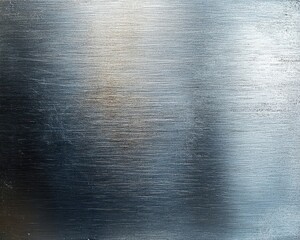 Poster - Brushed Silver Metal Surface with Subtle Reflections and Textured Finish for Industrial and Modern Design Applications