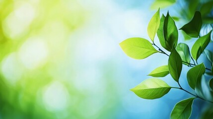 Poster - A soothing green-to-blue gradient background, evoking a natural and serene vibe.