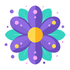 Poster - purple flower graphics art illustration vector
