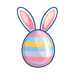 Poster - easter egg easter pastel colors vector