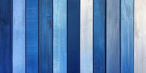 Poster - A vertical blue gradient blending from deep cobalt to a pale ice-blue tone.
