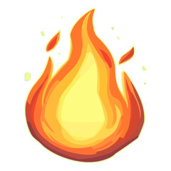Wall Mural - cartoon flame icon design light fire vector