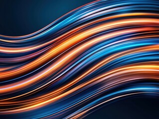 Poster - Wavy background featuring soft curves and fluid lines creating a beautiful and modern aesthetic for visual applications