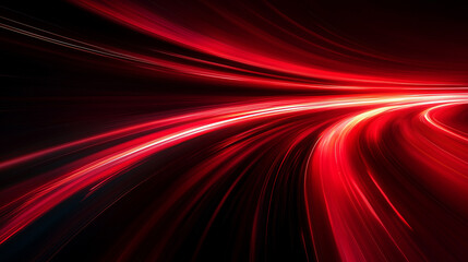 Wall Mural - red speed line blur motion effect, abstract red gradient speed line on black background
