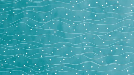Poster - A minimalist blue pattern with small dots and lines, perfect for backgrounds