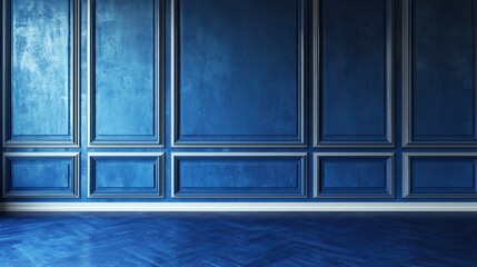 Poster - A plain royal blue backdrop with an elegant matte finish.