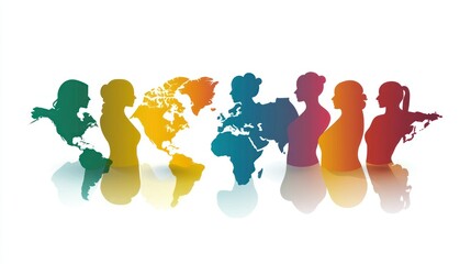 Poster - A professional International Womenâ€™s Day icon featuring women in leadership roles.