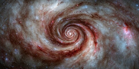 Wall Mural - Gravity Hole Pull Concepts. Vibrant spiral galaxy with swirling colors and stars in space.