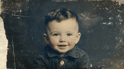 Poster - A grunge-style dark blue texture with scratches and faded edges.