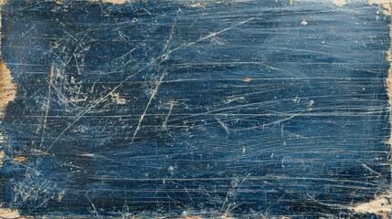 Poster - A grunge-style dark blue texture with scratches and faded edges.
