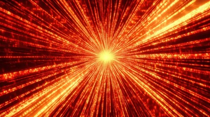 Wall Mural - bold gradient of orange and red radiating light effect background