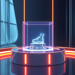 Poster - high-tech and modern presentation for virtual products