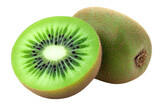 kiwi fruit halved - fresh green tropical fruit