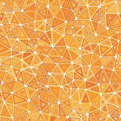 Poster - Triangle shapes background. Compact triangle size. Multiple repeated inner triangles. Mono-tone colored style. Repeatable pattern. Artistic vector tiles. Seamless vector illustration.