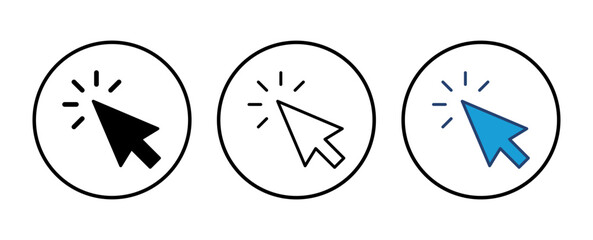 Poster - click icon vector. pointer arrow icon. cursor icon vector
