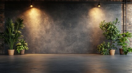 Poster - Vibrant room decorated with potted plants creating a lively and inviting atmosphere in a bright interior setting