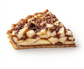 Aufkleber - Tasty Apple Pie Slice with Crumbled Topping for Autumn Dessert Delights : Generative AI