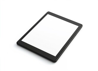 Poster - Modern Digital Tablet Device with Blank Screen on White Background for Presentations and Design Use : Generative AI