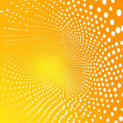Fototapete - Vibrant Spiral Pattern with Yellow and Orange Colors Creating a Hypnotic Background : Generative AI