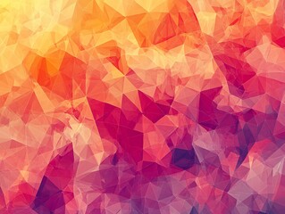 Aufkleber - Colorful Geometric Abstract Background of Red Yellow and Purple Tones : Generative AI