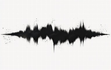 Aufkleber - intriguing sound wave representation visualizing audio frequencies in a modern artistic style