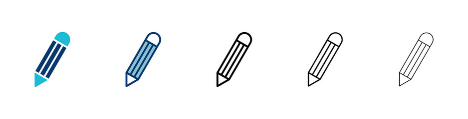 Leinwandbilder - Pencil icon vector isolated on white background. Pencil vector icon