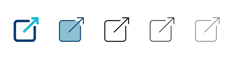Poster - Link icon vector isolated on white background. Link vector icon. External link symbol vector icon. Hyperlink symbol