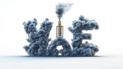 Aufkleber - Colorful smoke bomb emitting vibrant colors with the word yes in a fun and creative display of art and expression