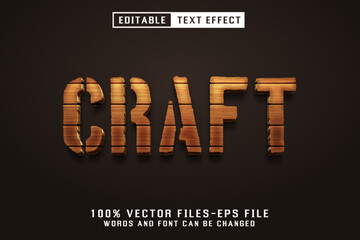 Poster - Craft Wooden Text - Editable Text Effect