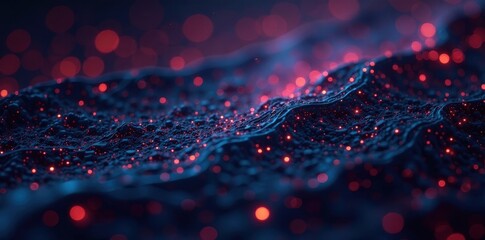 Intricate dark pixel array High-tech, seamless surface , material, science