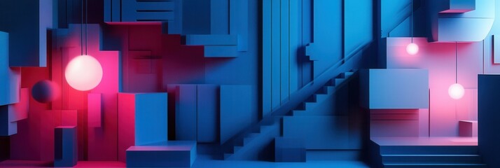 Poster - Modern paper art background illustrating the evolution of digital democracy with abstract layered cut outs and pixelated shapes Generative AI