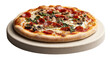 © Izzain - A delicious pepperoni, mushroom, and spinach pizza on a stone baking sheet.  The warm colors and melted cheese make it look irresistible!