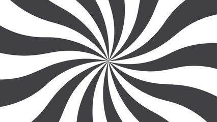 Poster - Abstract Retro sunburst background Abstract radial lines. Classic vintage sun rays pattern with Comic design element. Sunburst pattern beam rays background. Twirl background black and white pattern