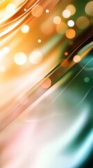 Poster - Abstract Multicolored Light Streaks and Bokeh Background